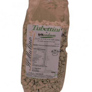 Pasta “Little Tubes” of Tritordeum Wheat