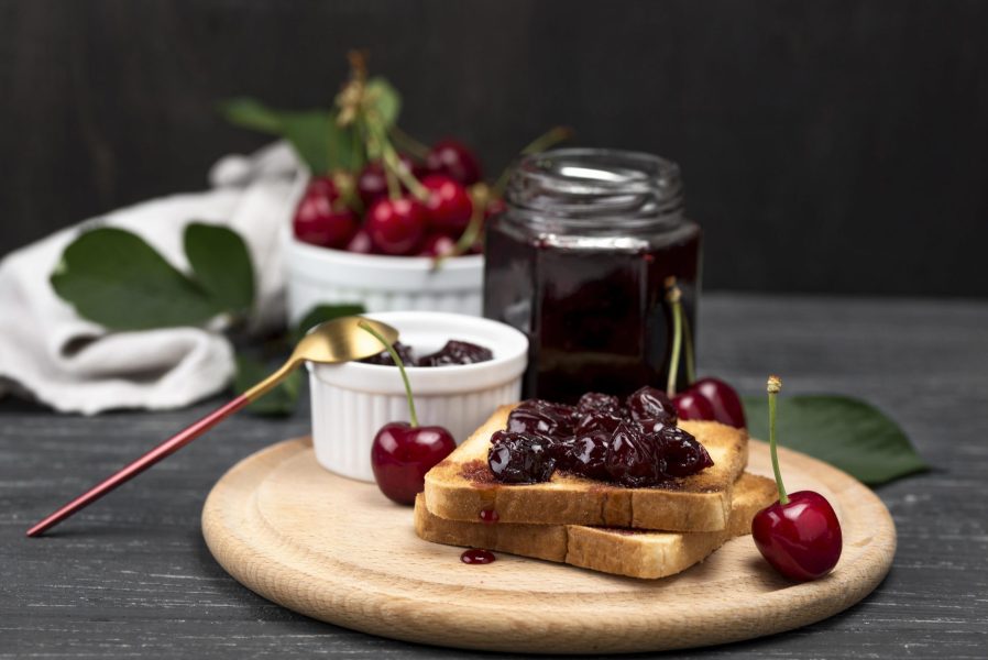 Category Jam and Honey 2 - dessert-arrangement-with-cherry-jam